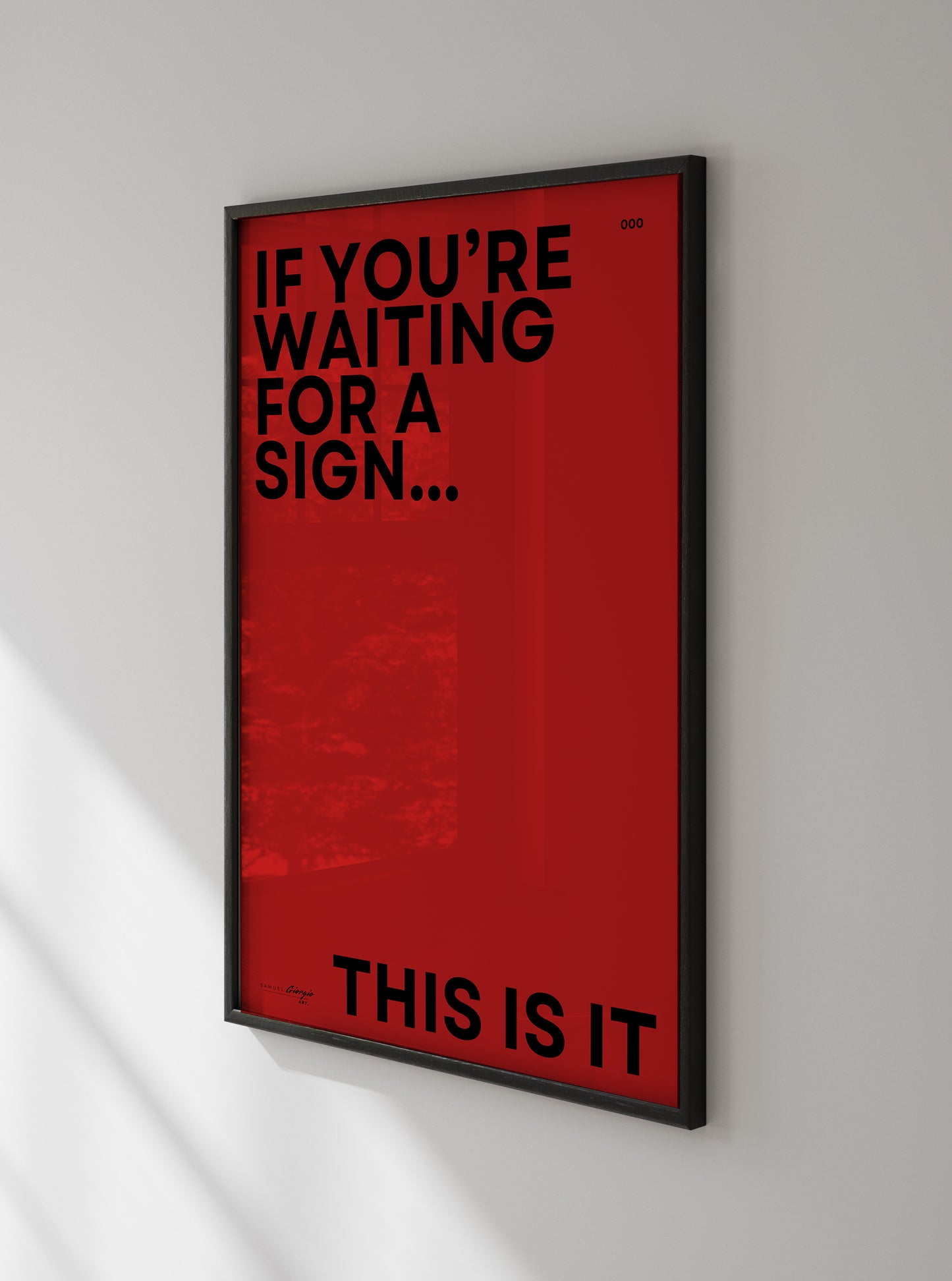 Permanent sign