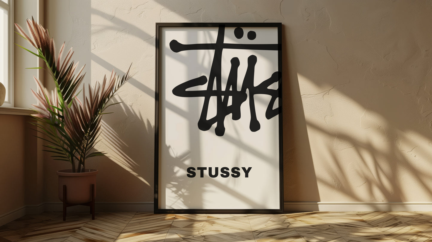 Stussy WHT/BLK