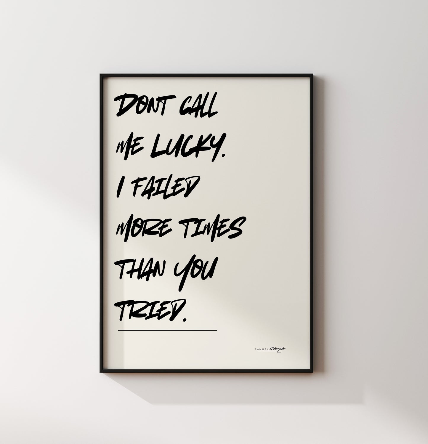 No Luck