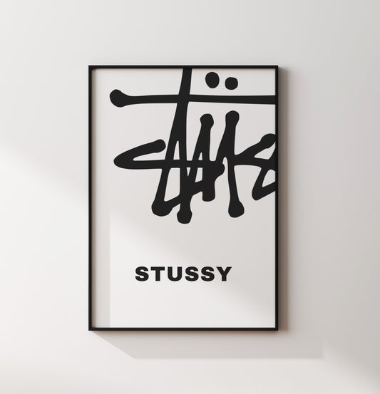 Stussy WHT/BLCK